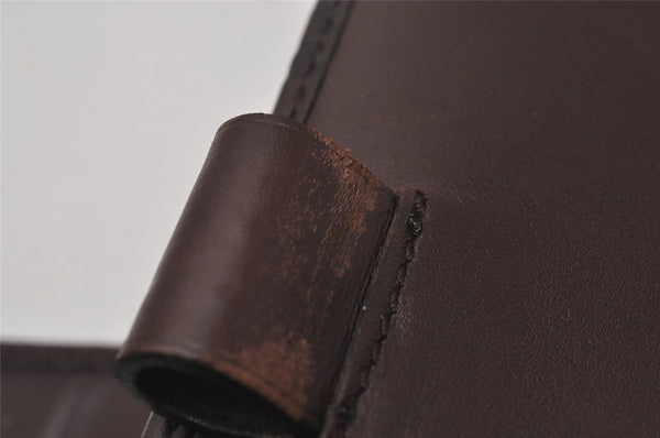 Authentic GUCCI Guccissima Vintage Notebook Cover GG Leather 115241 Brown 3652I