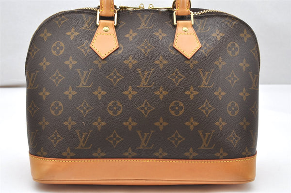 Authentic Louis Vuitton Monogram Alma Hand Bag Purse M51130 LV 3652K