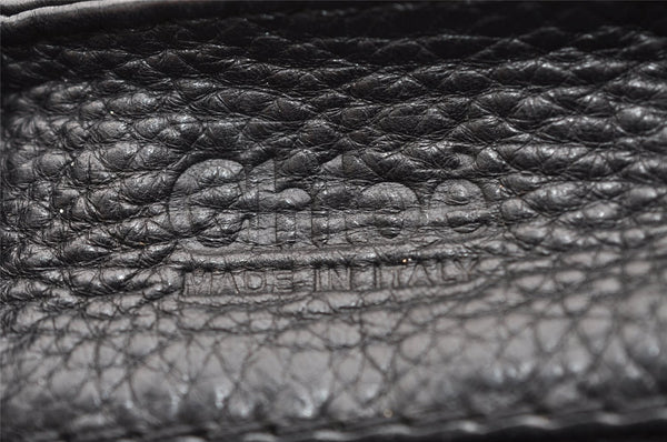 Authentic Chloe Paddington Vintage Leather Shoulder Hand Bag Purse Black 3653I