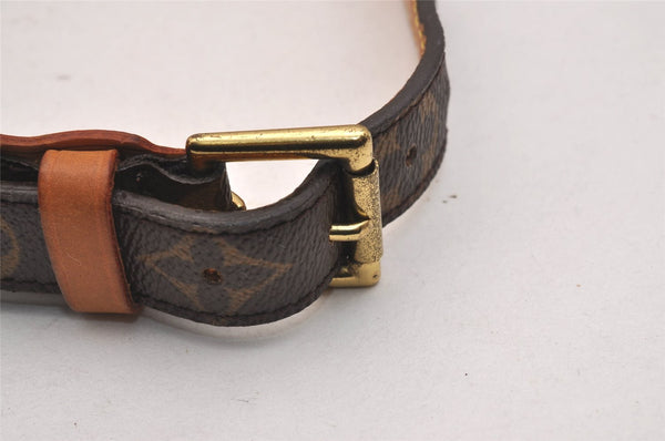 Authentic Louis Vuitton Monogram Collier Baxter GM Dog Collar M58070 LV 3654J