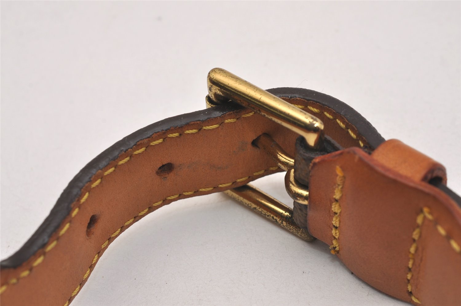 Authentic Louis Vuitton Monogram Collier Baxter GM Dog Collar M58070 LV 3654J