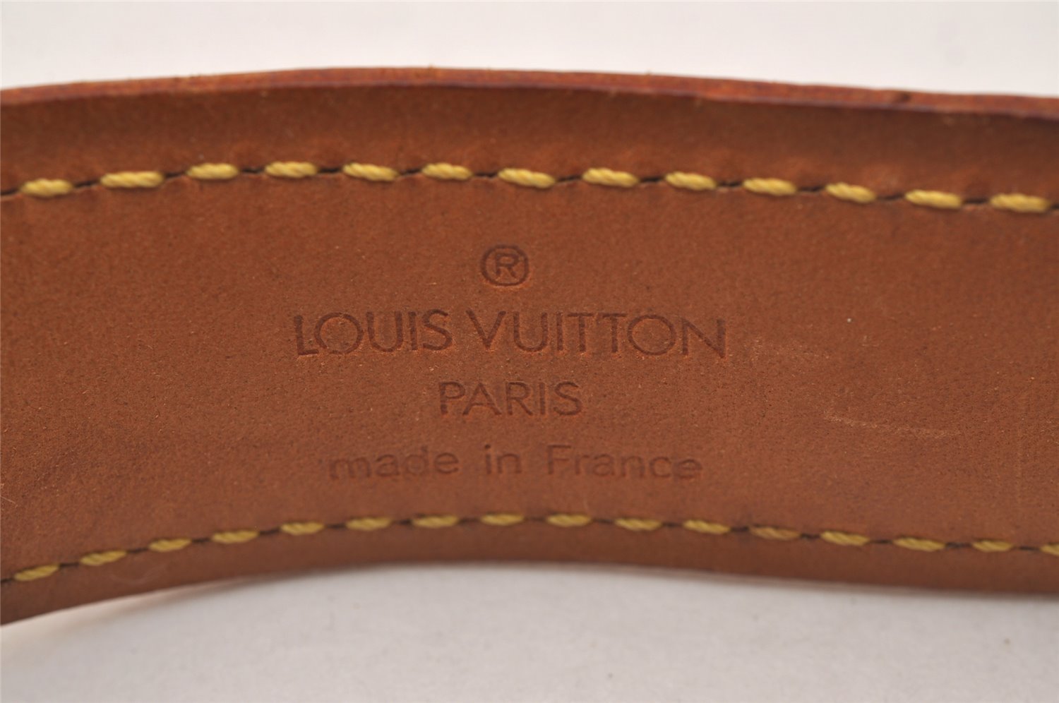 Authentic Louis Vuitton Monogram Collier Baxter GM Dog Collar M58070 LV 3654J