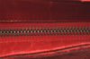 Authentic CHANEL Calf Skin Bicolore CC Logo Clutch Hand Bag Purse Red 3654K