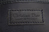 Authentic Christian Dior Trotter Travel Boston Hand Bag PVC Leather Navy 3655I