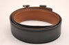 Authentic HERMES Constance Leather Belt Size 75cm 29.5" Black Brown 3655J