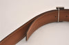 Authentic HERMES Constance Leather Belt Size 75cm 29.5" Black Brown 3655J