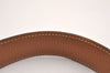 Authentic HERMES Constance Leather Belt Size 75cm 29.5" Black Brown 3655J