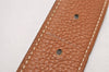 Authentic HERMES Constance Leather Belt Size 75cm 29.5" Black Brown 3655J