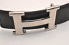 Authentic HERMES Constance Leather Belt Size 75cm 29.5" Black Brown 3655J