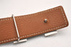 Authentic HERMES Constance Leather Belt Size 75cm 29.5" Black Brown 3655J