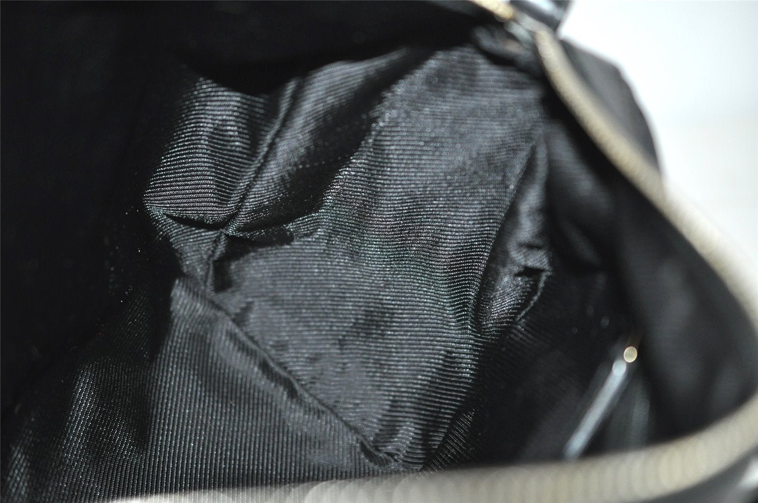 Authentic GUCCI Shoulder Hand Bag Purse GG Canvas Leather 0000851 Black 3656I