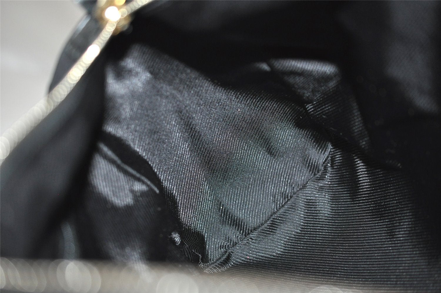 Authentic GUCCI Shoulder Hand Bag Purse GG Canvas Leather 0000851 Black 3656I