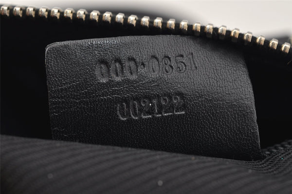 Authentic GUCCI Shoulder Hand Bag Purse GG Canvas Leather 0000851 Black 3656I