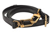 Authentic Louis Vuitton Leather Shoulder Strap Black 40.9-48" LV 3656J