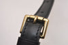 Authentic Louis Vuitton Leather Shoulder Strap Black 40.9-48" LV 3656J