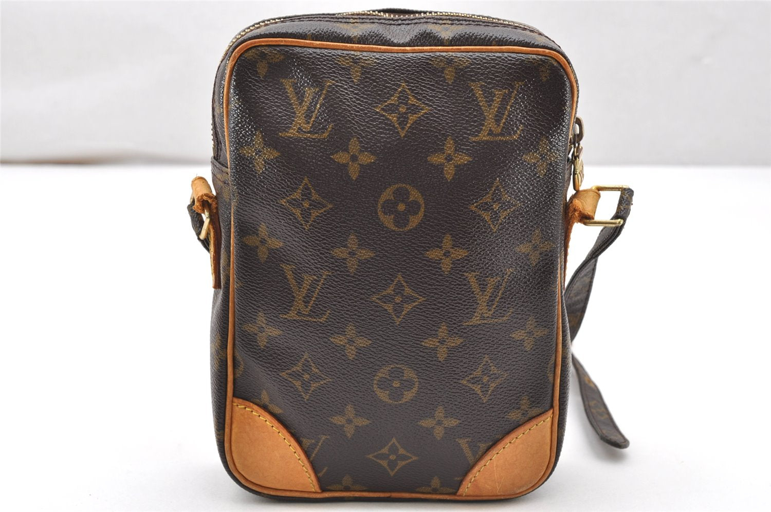Authentic Louis Vuitton Monogram Danube Shoulder Cross Bag M45266 Junk 3656K