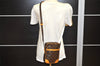 Authentic Louis Vuitton Monogram Danube Shoulder Cross Bag M45266 Junk 3656K