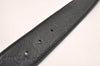 Auth GUCCI Guccissima Interlocking G Belt GG Leather 33.5" 114984 Black 3657J