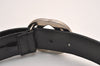 Auth GUCCI Guccissima Interlocking G Belt GG Leather 33.5" 114984 Black 3657J