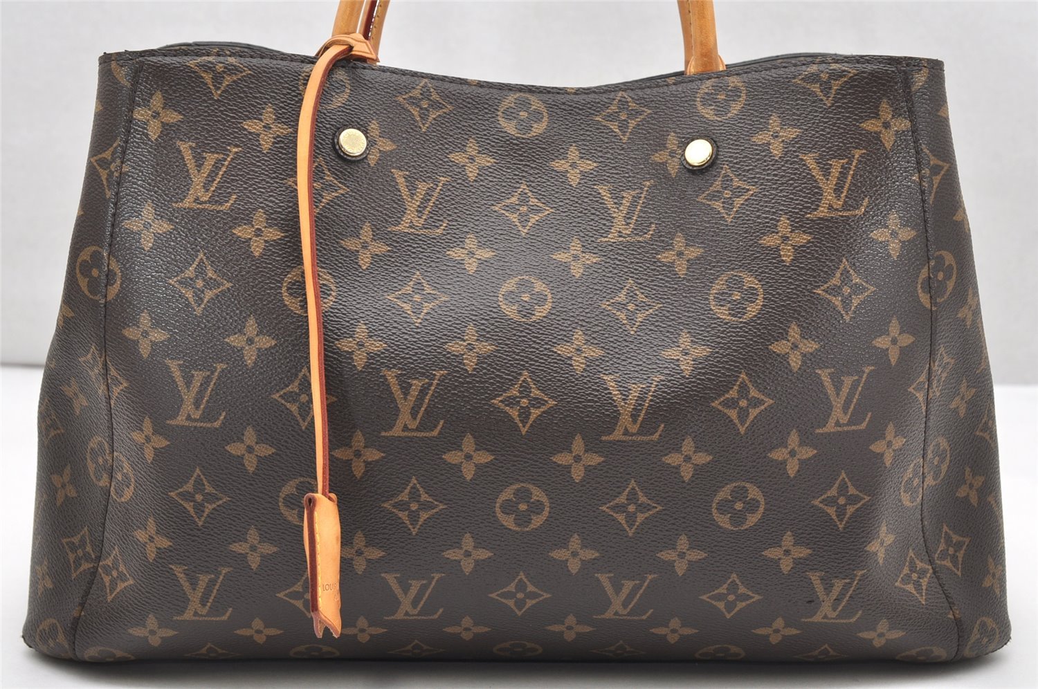 Authentic Louis Vuitton Monogram Montaigne GM 2Way Hand Bag M41067 LV 3658K