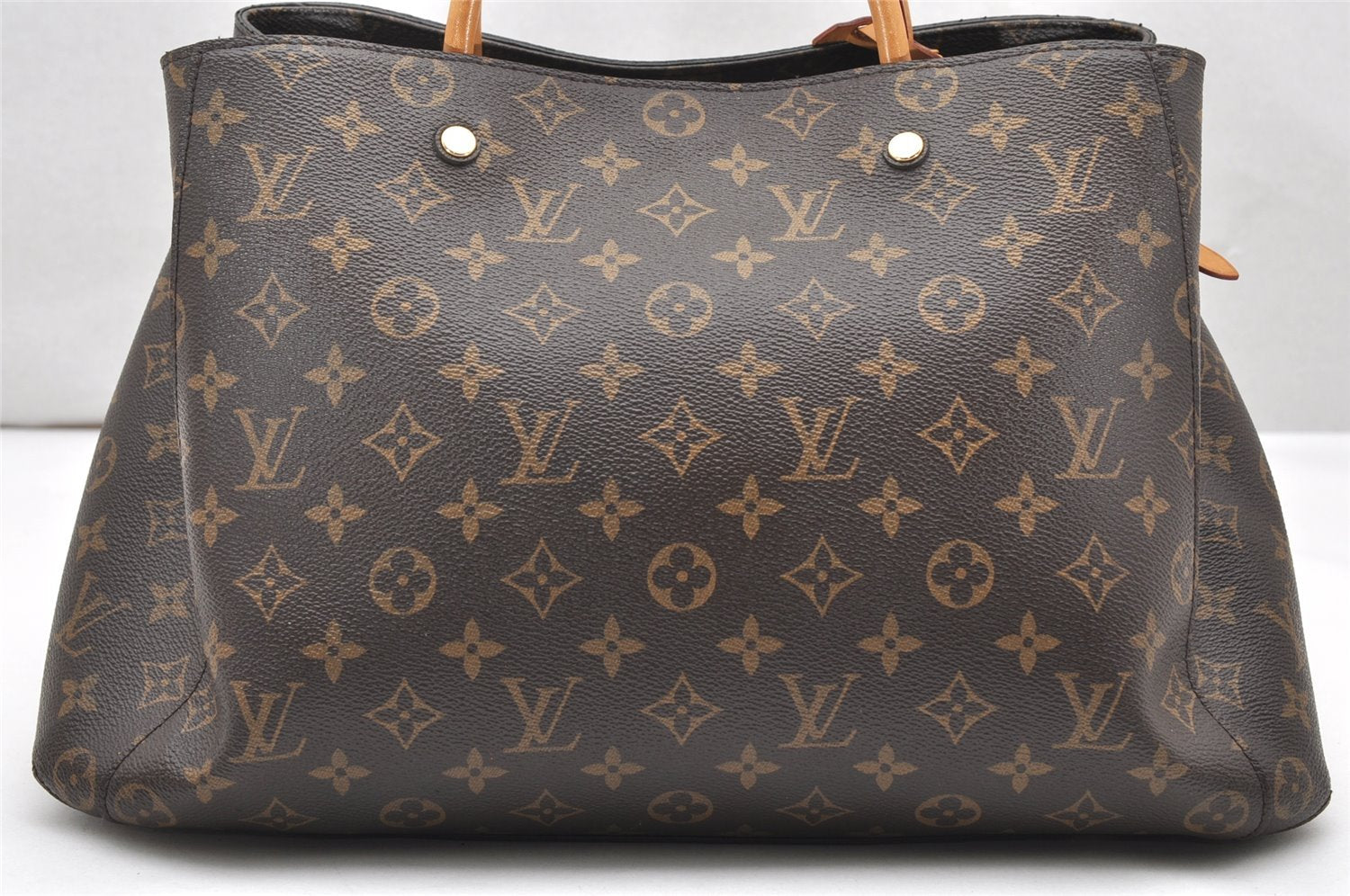 Authentic Louis Vuitton Monogram Montaigne GM 2Way Hand Bag M41067 LV 3658K
