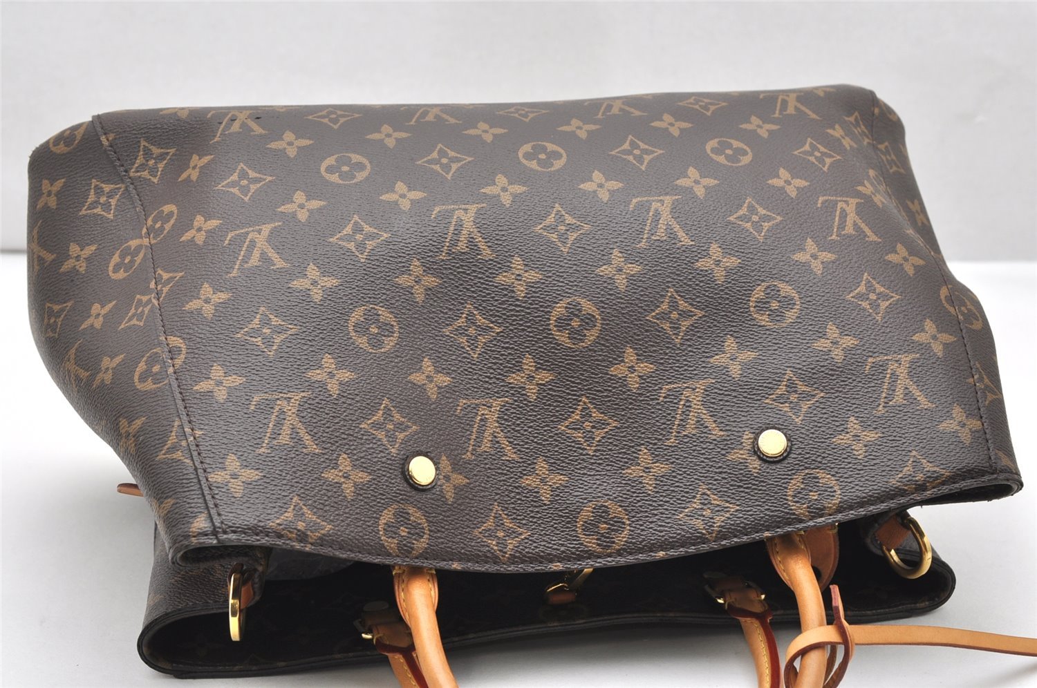 Authentic Louis Vuitton Monogram Montaigne GM 2Way Hand Bag M41067 LV 3658K
