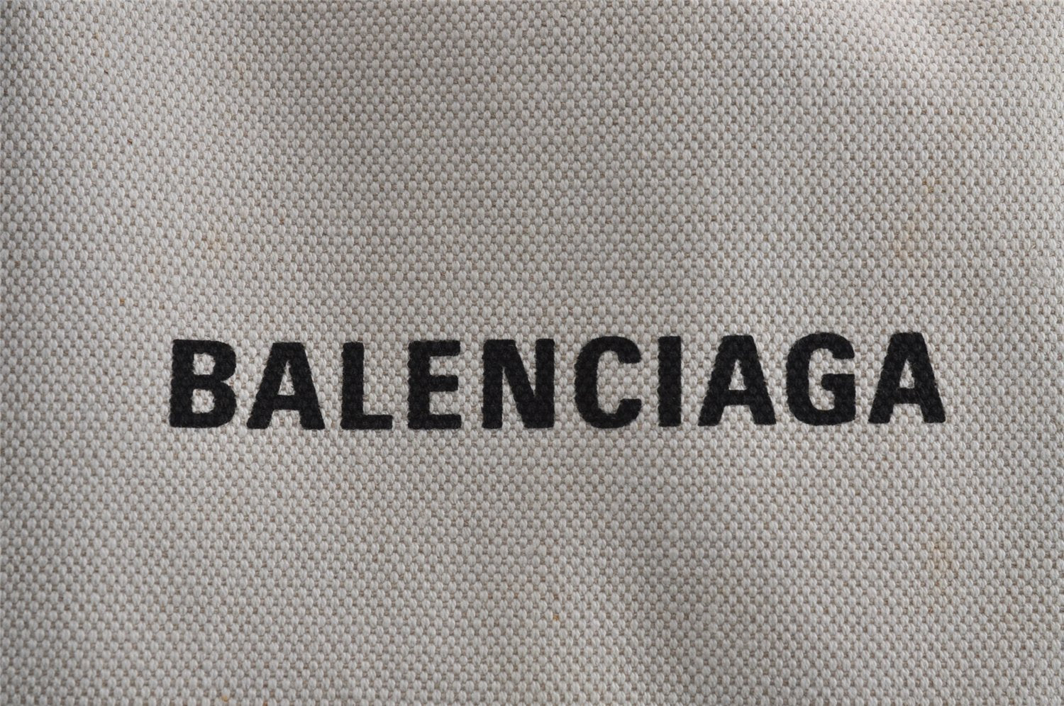 Authentic BALENCIAGA Navy Caba S Hand Bag Canvas Leather 339933 White 3659J