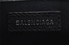 Authentic BALENCIAGA Navy Caba S Hand Bag Canvas Leather 339933 White 3659J