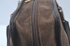 Authentic LOEWE Vintage Anagram Hand Boston Bag Purse Suede Leather Brown 3659K