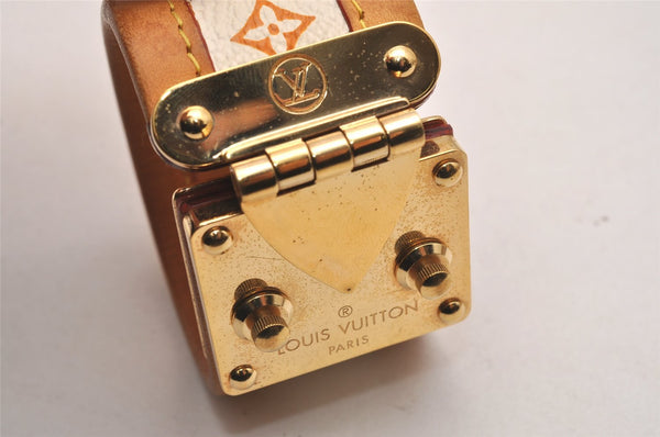 Auth Louis Vuitton Monogram Multicolor Brasserie Cerule Bangle White LV 3660J