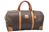 Authentic CELINE Macadam Blason Pattern Boston Hand Bag PVC Leather Brown 3660K