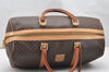 Authentic CELINE Macadam Blason Pattern Boston Hand Bag PVC Leather Brown 3660K