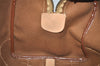Authentic CELINE Macadam Blason Pattern Boston Hand Bag PVC Leather Brown 3660K