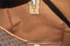 Authentic CELINE Macadam Blason Pattern Boston Hand Bag PVC Leather Brown 3660K