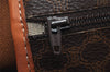 Authentic CELINE Macadam Blason Pattern Boston Hand Bag PVC Leather Brown 3660K