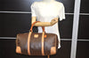 Authentic CELINE Macadam Blason Pattern Boston Hand Bag PVC Leather Brown 3660K
