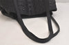 Authentic JIMMY CHOO Vintage Star Studs Leather Shoulder Tote Bag Black 3661K