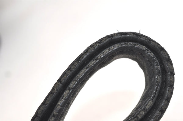 Authentic JIMMY CHOO Vintage Star Studs Leather Shoulder Tote Bag Black 3661K