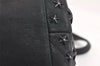 Authentic JIMMY CHOO Vintage Star Studs Leather Shoulder Tote Bag Black 3661K