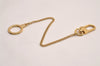 Authentic Louis Vuitton Chenne Ano Cles Key Chain Strap Gold M58021 LV 3662J