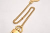 Authentic Louis Vuitton Chenne Ano Cles Key Chain Strap Gold M58021 LV 3662J