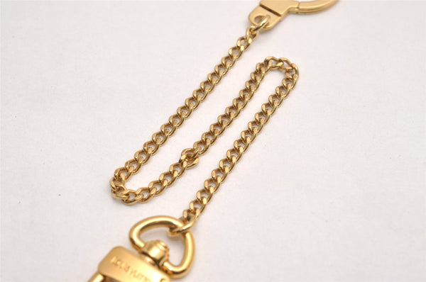 Authentic Louis Vuitton Chenne Ano Cles Key Chain Strap Gold M58021 LV 3662J