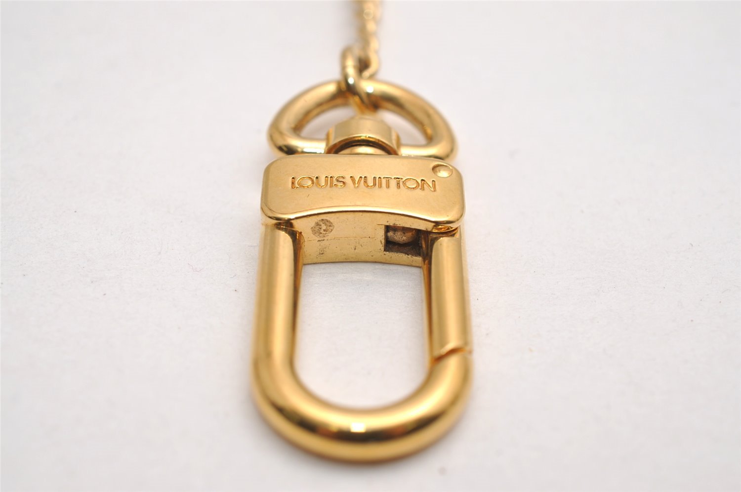 Authentic Louis Vuitton Chenne Ano Cles Key Chain Strap Gold M58021 LV 3662J