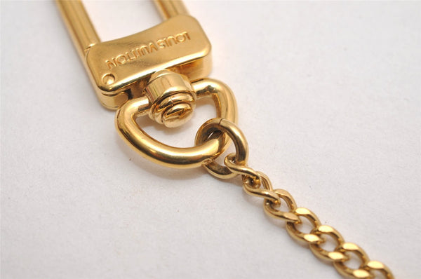 Authentic Louis Vuitton Chenne Ano Cles Key Chain Strap Gold M58021 LV 3662J