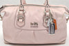 Authentic COACH Vintage 2Way Shoulder Hand Bag Leather 12937 Pink 3662K