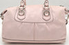 Authentic COACH Vintage 2Way Shoulder Hand Bag Leather 12937 Pink 3662K