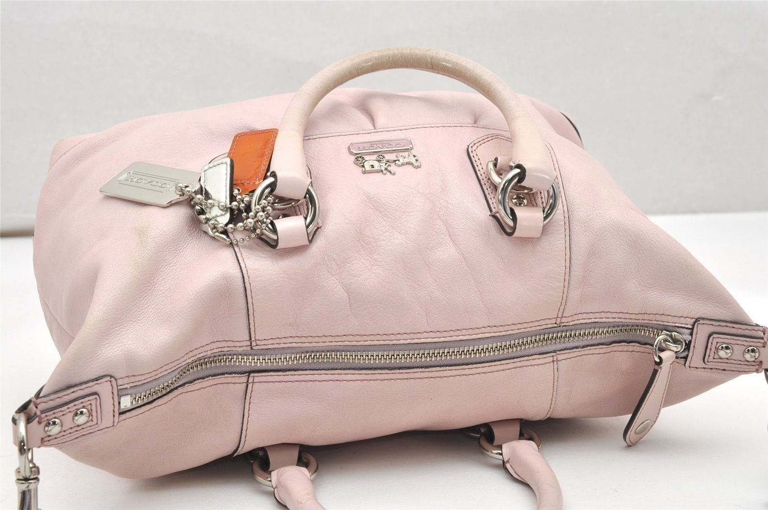 Authentic COACH Vintage 2Way Shoulder Hand Bag Leather 12937 Pink 3662K