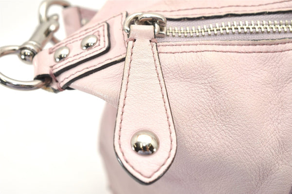 Authentic COACH Vintage 2Way Shoulder Hand Bag Leather 12937 Pink 3662K