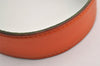 Authentic HERMES Constance Leather Belt Size 72cm 28.3" Orange Green 3663J