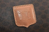 Authentic CELINE Macadam Blason Pattern Hand Boston Bag PVC Leather Brown 3663K